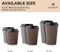 Disposable Coffee Cups, Insulated Ripple Double-Walled Paper Cups with Lids, Brown Geometric, Leak-Proof Drinking Cups for Tea Hot Chocolate Drinks To go coffee cups
